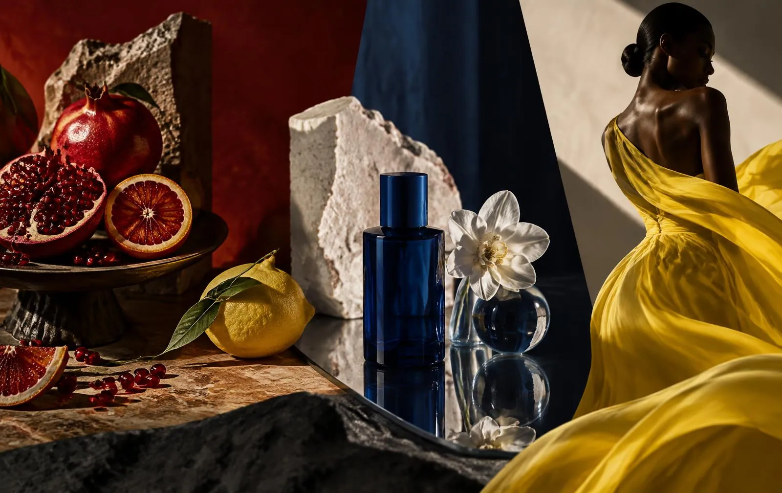 A food, product and fashion mood board created for Shuffle
